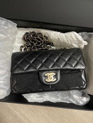 Chanel🖤Mini CF20 黑金羊 全新有塵袋/盒 芯片款 包中檢✅💖✨