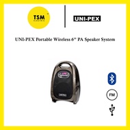 UNI-PEX Portable Wireless 6” PA Speaker System