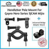 Handlebar Pole Mount For GoPro Hero Series SJCAM Mijia Action Camera Bike Motorcycle Holder Bracket