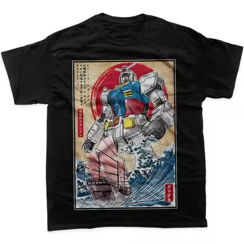 Gundam RX-78-2 Anime Graphic T-Shirt Fans Collectors Men's 2026 Summer Fashion Oversize Street Casua