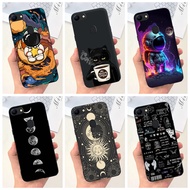 OPPO F1s F3 F5 Youth F7 F9 F11 Pro Case Cool Fashion Moon Astronaut Pattern Soft Silicon Phone Casing