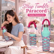 MACRAMIA 2-in-1 Paracord Tumbler Bag for 500–1250ml Bottles | Strap Tumbler SB9B