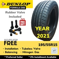 195/55R15 Dunlop Formula D06 (Installation) Tires Tyre Wheel Rim Size 15 Inch WPT NIPPON Alza Iriz W