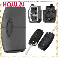 HOULAI Remote Key Shell Car Accessories Folding Modified 3 Buttons Car Key Shell for for Ford Focus 