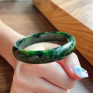 老花青翡翠手鐲 | 18.5圍 | 天然緬甸玉翡翠A貨 | 送禮