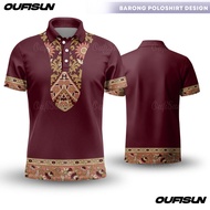 Modern Barong Ethnic Tribal Inspired Polo Shirt For Men Short Sleeve Asean Cultural Clothing Men's C