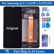 6.5"Original For Samsung Galaxy A12 A125 LCD with frame Touch Screen Digitizer LCD For Samsung