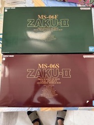 pg zaku 紅 綠 一套 MS-06F/S ZAKU-II 模型
