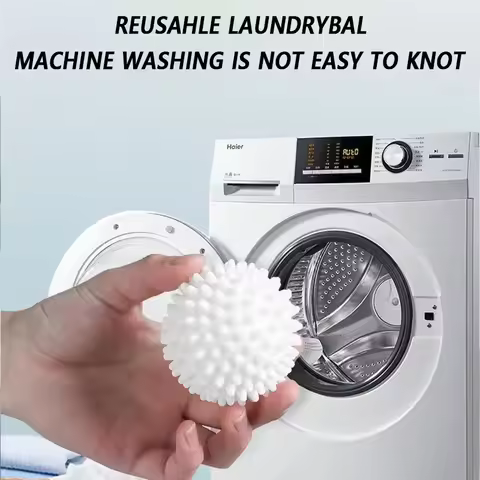 3Pcs PVC Dryer Ball Reusable Laundry Ball Washing Machine Drying Fabric Softener Ball for Home Cloth