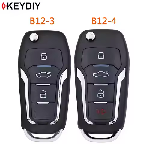 5pcs/lot KEYDIY B12-3 B12-4 Universal Remote Key Fob KD B Series B12 for KD200 KD900 KD900+URG200 KD