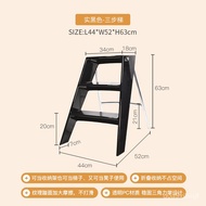 YQ8 Acrylic Transparent Step Ladder Plastic Step Stools Folding Ladders Indoor Herringbone Ladder Three-step Ladder Stor