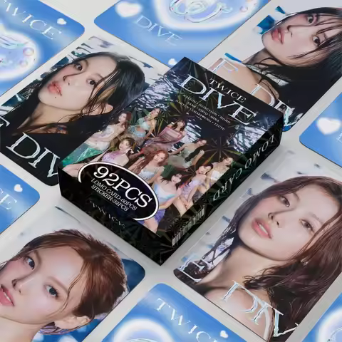92Pcs/Set NaYeon Idol Girl Group New Album DIVE Lomo Cards HD Printd Photocards Momo Jihyo Tzuyu San