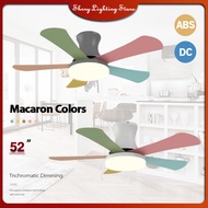 【Shrry Lighting】DC motor Macaron Ceiling Fan With Light（42“ fan blades）Room Ceiling Fan