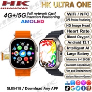 HK ULTRA ONE 4G โทรสมาร์ทวอทช์ 2.02 AMOLED 2GB RAM 16GB ROM ระบบ Android 13.1 พร้อมกล้อง WiFi GPS ซิมการ์ดเข็มทิศสมาร์ทวอทช์กีฬาสายนาฬิกาฟรี