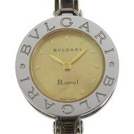 Pre-owned BVLGARI Bzero1 BZ22S women's stainless steel quartz watch with analog display and Braun sh