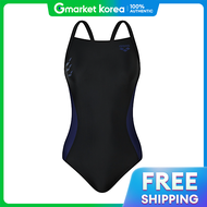 ชุดว่ายน้ำวันพีซสำหรับผู้หญิงในร่ม Arena รุ่น A5FL1LD06 สีดำ สำหรับออกกำลังกาย/ว่ายน้ำ