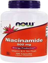 Now Foods, Niacinamide, 500 mg, 100 Veg Capsules - YG2308Now Foods, 烟酰胺，500 毫克，100 粒素食胶囊 - YG2308