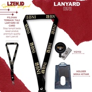 GANTUNGAN BLACK BNI ID CARD LANYARD | NEWEST BLACK BNI ID CARD HANGERTALI READY TO SHIP THROUGHOUT I