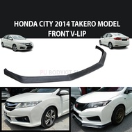 HONDA CITY GM6 2014-2016 TAKERO MODEL FRONT V-LIP MATERIAL PU GETAH