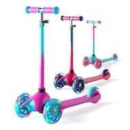 3 Wheel Scooters For Kids, Kick Scooter For Toddlers Girls Boys 3-8 Years Old,Purple