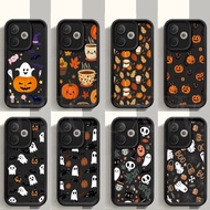 Compatible for Redmi Note 11 10 9 11T Pro+ 11s 10s 9s Phone Case Cartoon Halloween Pumpkin Bat Silic