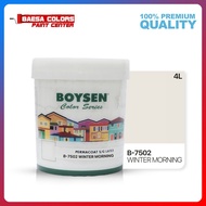 ☇◑ ✈ ♞BOYSEN PERMACOAT LATEX PAINT COLOR SERIES WINTER MORNING (B-7502)