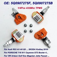1/4PCS 5Q0907275F 5Q0907275B TPMS Tire Pressure Sensor For Audi RS3 SKODA Kodiaq PORSCHE 718 VW Arte