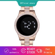 Womens Touch Screen LED Digital Wristwatch | Fashion Rhinestone Stainless Steel Watch | Jam Tangan P