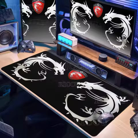XXL Mouse Pad MSI Gamer TablePad PC Gaming Large Keyboard Expansion Non-slip DeskMat Accessories Ani