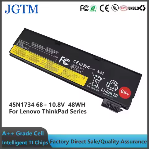 12.6V 10.8V 68+ laptop battery For Lenovo ThinkPad X240 X250 X260 X270 L450 L460 P50S W550 W550s T44
