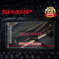 RAK KULKAS TEMPERED GLASS SHARP 1 DAN 2 PINTU ORIGINAL ANTI PECAH