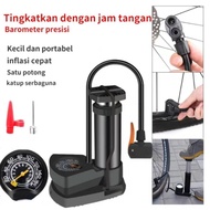 With Barometer Bicycle Pump Motorcycle Tire And Bicycle Portable Mini Motorcycle Tire Manual Hand Pu