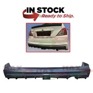 Nissan Almera N17 (2015 Facelift) NISMO Rear Back Bumper Skirt Skirting With Logo Lower PU Bodykit -