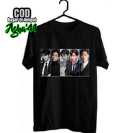 T-shirt Kaos Lee Min Ho / Kim Soo Hyun / Ji Chang Wook / Hyun Bin / Park Seo Joon