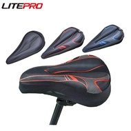 Litepro Folding Bicycle Saddle Antiskid Cover Soft Silicone Breathable MTB Bike Full-wrapped Cushion
