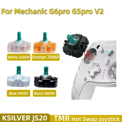 2pcs TMR for Mechanic Hall Hot Swap Joystick JS20 Multiple Tactile Options Compatible for G6pro G5pr