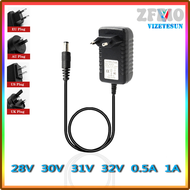 ZFEIO 0.5A อะแดปเตอร์1A 28V 30V 31V 32V ตัวกวาดลำโพงหม้อแปลงเครื่องดูดฝุ่นเสียงสายชาร์จแบตเตอรี่ MJL