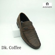 sepatu pria kulit asli loafers AIGNER 92993 import original