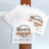 Color Print Cookie Paper Bags Oil-Resistant/s, 12 x 12 cm