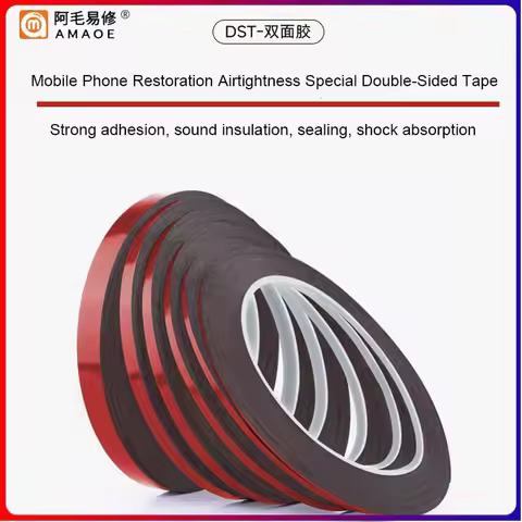 Amaoe 0.23/0.3mm 10M Double Sided Adhesive Tape CellPhone Tablet LCD Screen Back Cover High Temperat