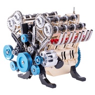 Mini v8 Engine Model kit That Runs Mechanical Metal Assembly DIY Car Engine Model Kit 500+Pcs Educat