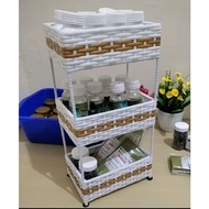 MULTIPURPOSE BOX STACKING RACK FOR/ SPICE RACK COSMETIC RACK / STACKING RACK RATTAN RACK SPICE BOX P