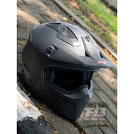 JPX HELMET MX 726-R BLACK MATT | JPX FULLFACE HELMET