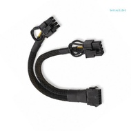 BTM 18AWG GPU Power Cord 16 Pin to Two 6+2 Pin Ends Short 20cm 7 87in Cable for Desktop PC Internal 