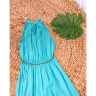 Turquoise Halter Long Dress Bridesmaid Dress Bridesmaid Gown Premium Bridesmaid Dress Gown