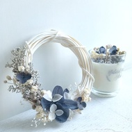 花環晶石蠟燭組合 月光石玻璃杯 天然大豆香 生日 交換