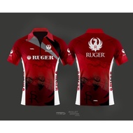 Personalized Name RUGER Tactical Design Full Print High Quality Sublimated Quick Drying Polo Shirt