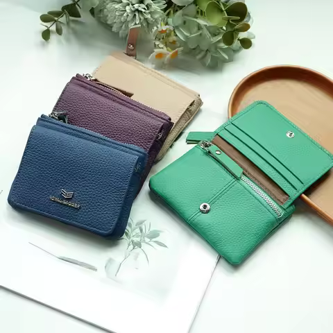 Royal Bagger Genuine Coin Casual Zipper bag Change Pouch can store rings necklaces earrings portable