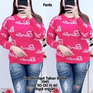 1945 Top, 1945 Barbie Writing Knitted Sweater