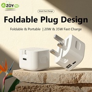 Mobile Phone Charger 20W /35W PD USB-C Fast Charger for Phone Pad Samsung Galaxy Google Pixel Suppor